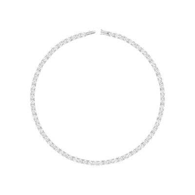 Bracelet rivière de diamants de laboratoire - 3,00 ct - Or blanc 18 kt