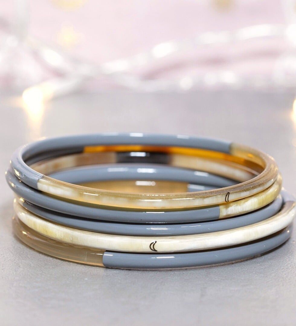 1 mausgraues Armband Nr. 24 – 3 mm