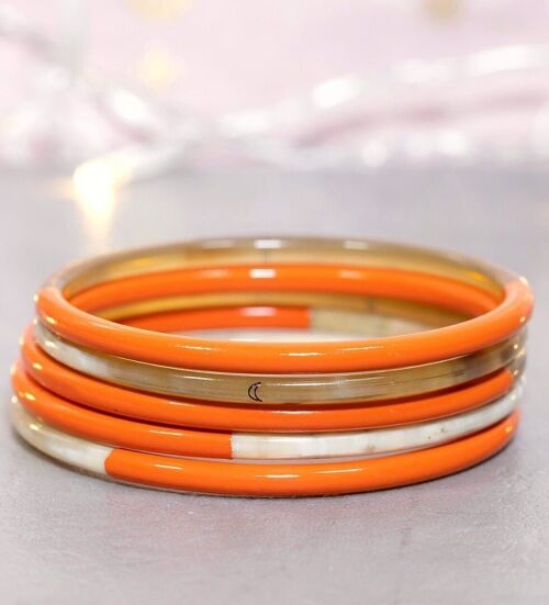 1 Bracelet ORANGE vrai n°28 - 3 mm