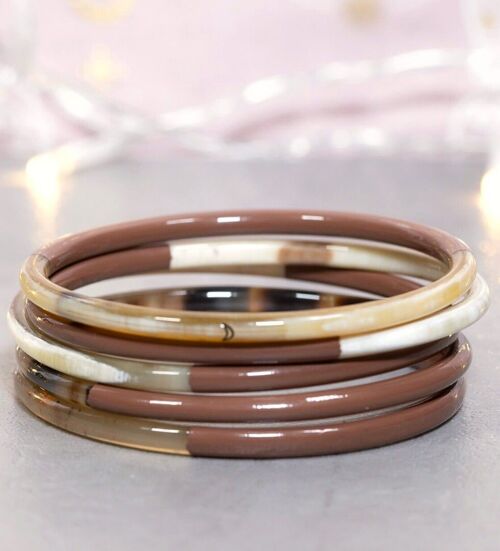 1 Bracelet  MARRON CHOCOLAT n°30 - 3 mm