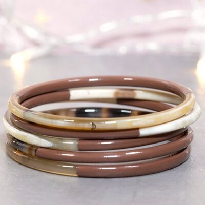 1 CHOCOLATE BROWN Bracelet n°30 - 3 mm