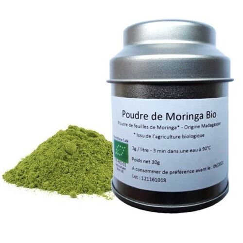 Poudre de moringa Bio - Tisane d'herboristerie Herbasens