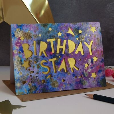 Birthday Star Card