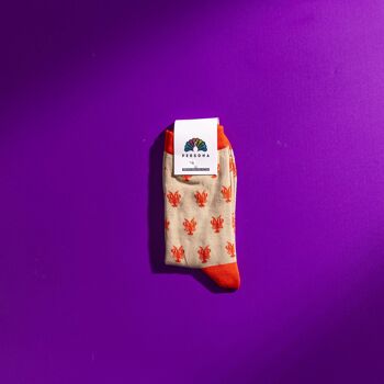 Coffret cadeau chaussettes en coton égyptien à motifs tropicaux colorés pour hommes 7