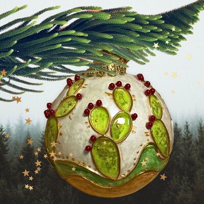 Sphères de Noël siciliennes peintes à la main selon la technique du cloisonné
