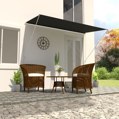 Retractable Awning 137.8"x59.1" Anthracite