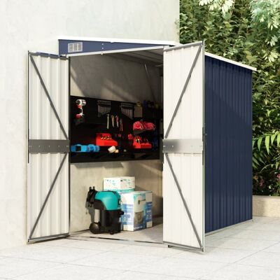 Wall-mounted Garden Shed Anthracite 46.5"x76.4"x70.1" Steel