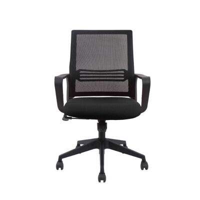 Arcangel Full Back Revolving Ergonomic Office Chair, Black Finish