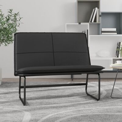 Bench Black 39.4"x29.5"x29.9" Faux Leather