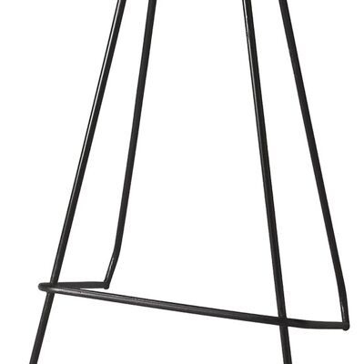 Abstract Iron Backless Bar Stool