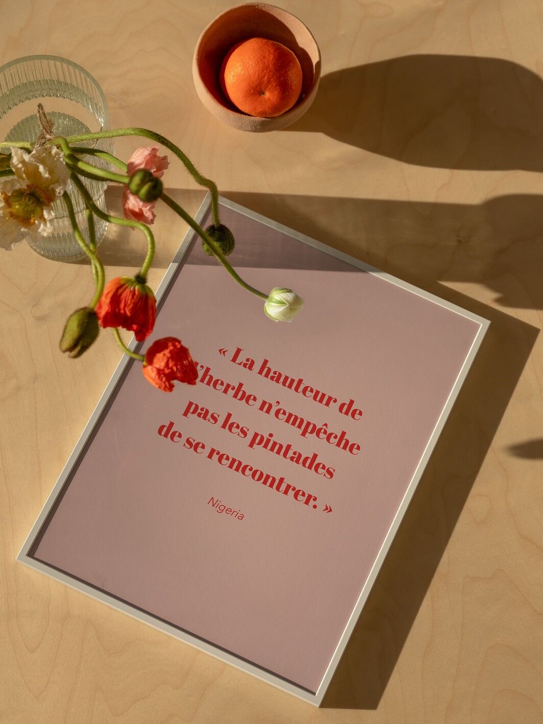 Art Print A5 – NIGERIA – Illustration graphique colorée