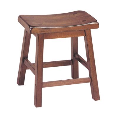 Walnut Wooden Set Of 2 Stool