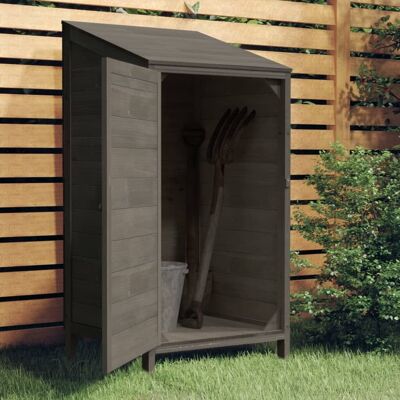 Garden Shed Anthracite 21.7"x20.5"x44.1" Solid Wood Fir