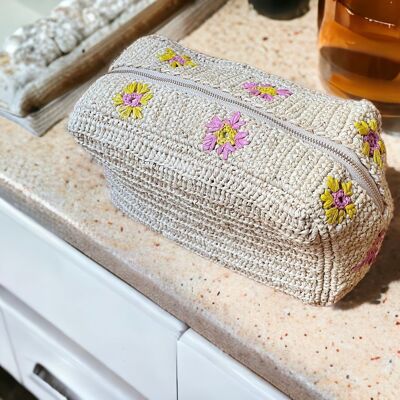 Lina raffia pencil case