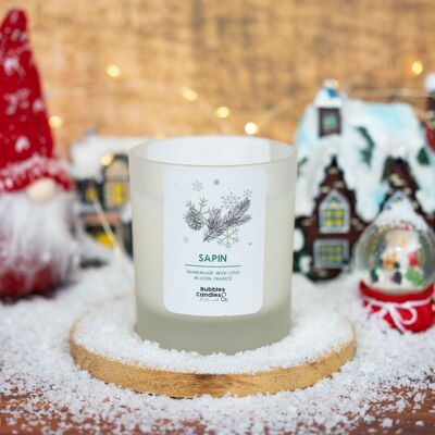 Weihnachtskerze – Tanne – 300 ml – Seifenblasen und Kerzen