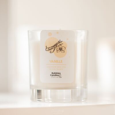 Candle - Vanilla - 90mL - Bubbles and Candles