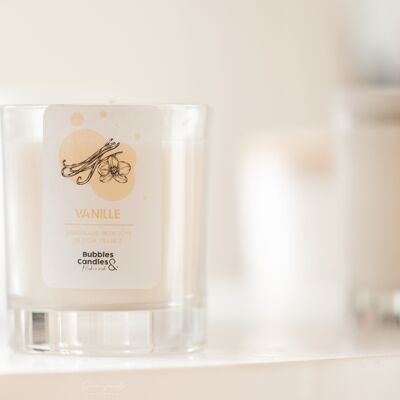 Candle - Vanilla - 90mL - Bubbles and Candles