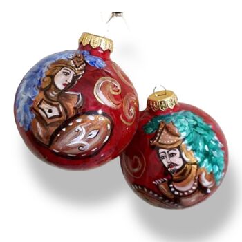 De belles boules de Noël peintes à la main 4