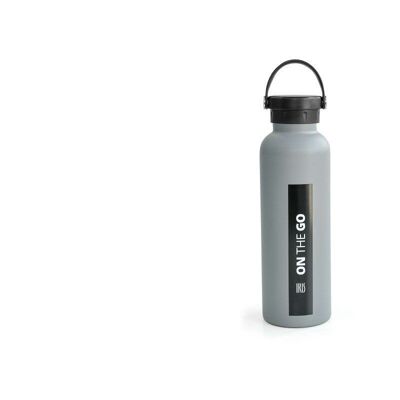 Bouteille Thermos 750 ml. Inox. On the go Gris