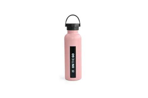 Bouteille Thermos 750 ml. Inox. On the go Rose