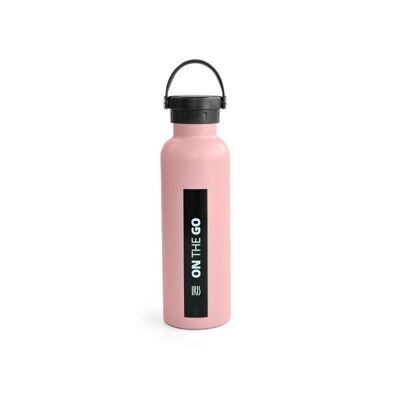 Bouteille Thermos 750 ml. Inox. On the go Rose
