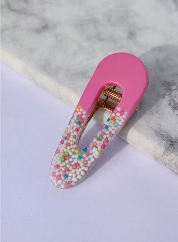 RESIN HAIR CLIP PACK -  CANDY (7 ITEMS) 7