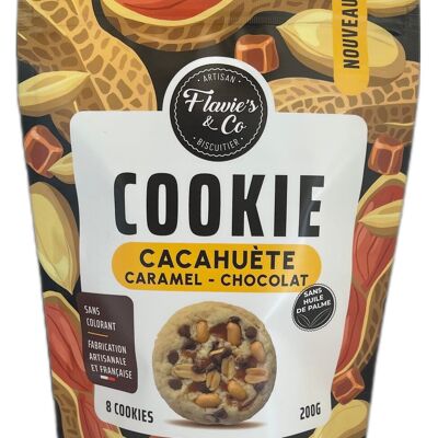Peanut-Caramel-Chocolate Cookies