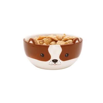 Dog cereal bowl made of ceramic