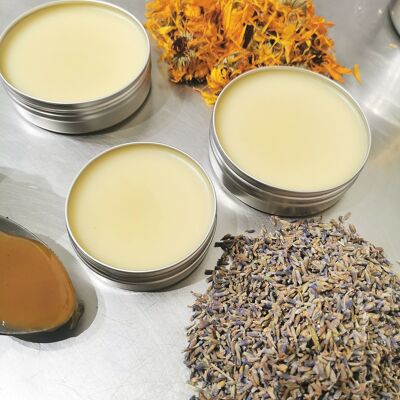 Pack 5 100% organic balms for horses - Calendula + honey with royal jelly and propolis