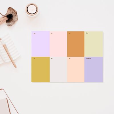 Weekly planner Colors A5
