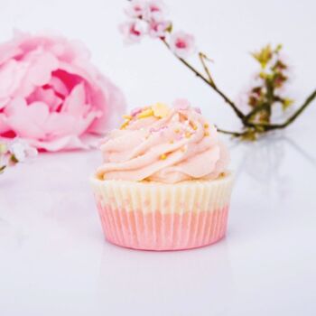 Cupcake de bain nuages roses 3