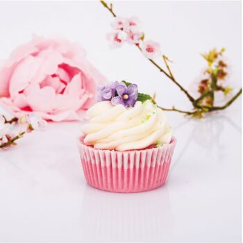 Cupcake de bain magique lilas 3