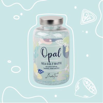 Sel de bain opale