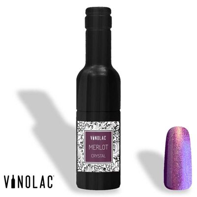 Smalto per unghie VINOLAC® Merlot Crystal