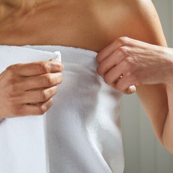 Serviette de douche ajustable pour dames - 100 % coton 2
