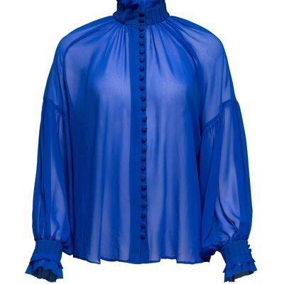 Babett - long sleeve blouse made of chiffon silk
