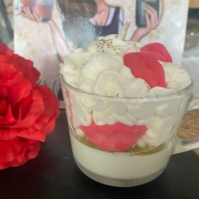 Gourmet Valentine's Day kiss kiss candle