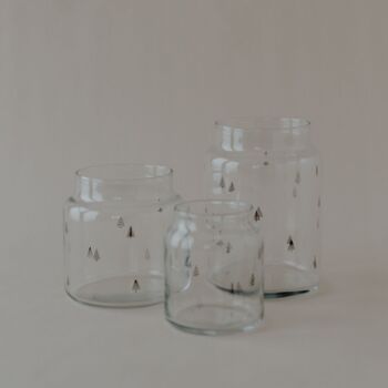 Vase en verre grands sapins (UE = 6 pièces) 6