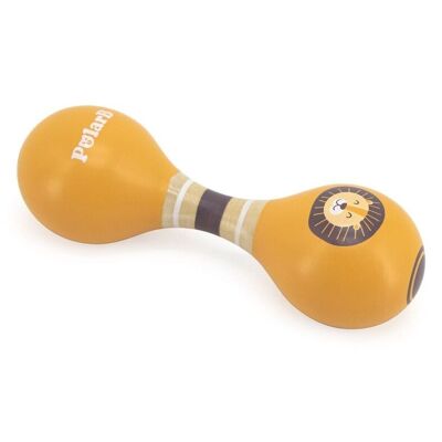 Dubbel maracas Lejon
