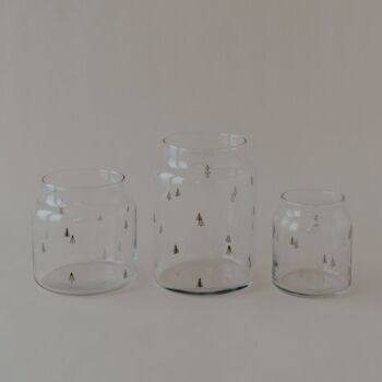 Vase en verre sapins moyens (UE = 6 pièces) 6
