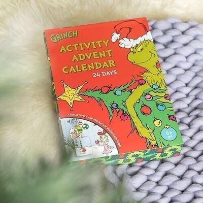 Calendario de Adviento de actividades de 24 días de Grinch