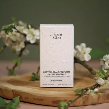 Rose du Séjour - Carte florale parfumée 4