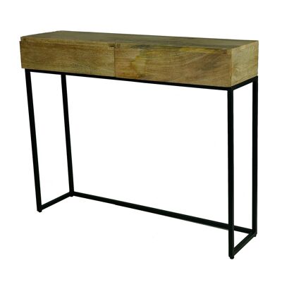 CONSOLE MANIGLIA/FERRO 110X30X90CM