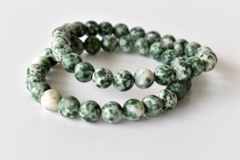 Green Spot Jasper Bracelet (Passion and Creativity) 1