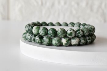 Green Spot Jasper Bracelet (Passion and Creativity) 2