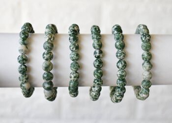 Green Spot Jasper Bracelet (Passion and Creativity) 4