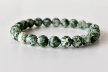 Green Spot Jasper Bracelet (Passion and Creativity) 5