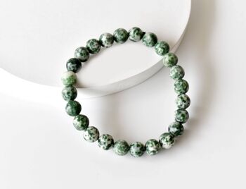 Green Spot Jasper Bracelet (Passion and Creativity) 6