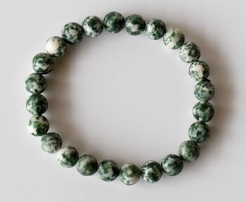 Green Spot Jasper Bracelet (Passion and Creativity) 7