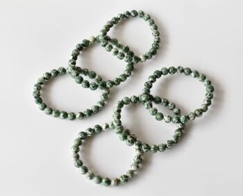 Green Spot Jasper Bracelet (Passion and Creativity) 8